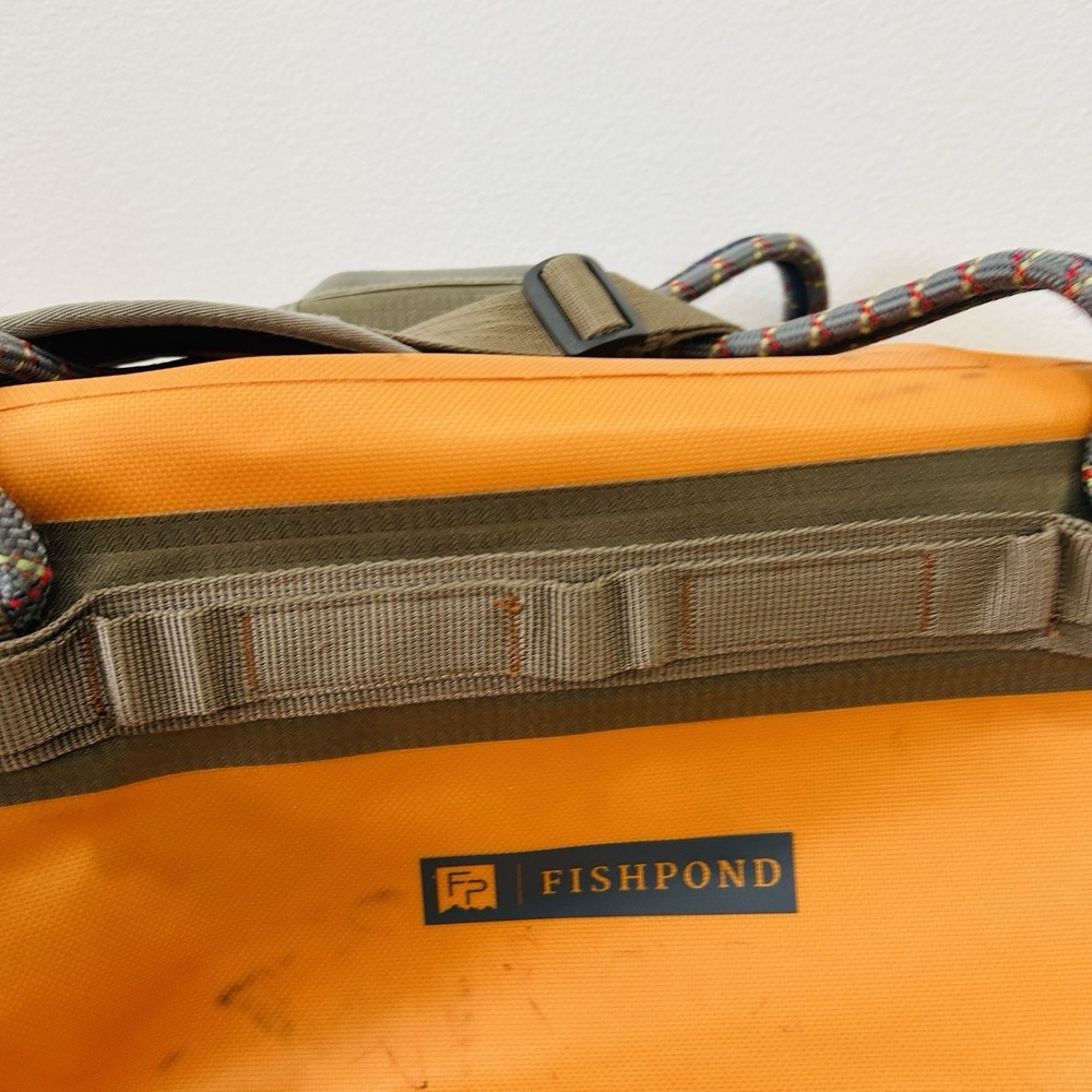 Fishpond Thunderhead Submersible Orange Duffel- Eco Luggage Used One Hole - Picture 2 of 11